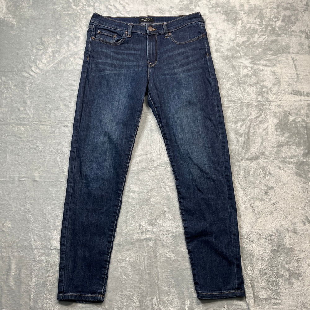 Banana Republic Skinny Fit Jeans‎ Women Dark Wash Stretch Denim Mid Rise 29/8